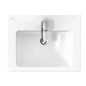 Villeroy & Boch Subway 2.0 - Lavabo avec trop-plein, 650x470 mm, avec CeramicPlus, blanc alpin 711365R1
