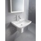 Duravit ME by Starck - Lavabo 650x490 mm, avec un trou pour robinet, blanc alpin 2335650000