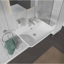 Duravit ME by Starck - Lavabo 650x490 mm, avec un trou pour robinet, blanc alpin 2335650000