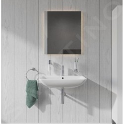 Duravit ME by Starck - Lavabo 650x490 mm, avec un trou pour robinet, blanc alpin 2335650000
