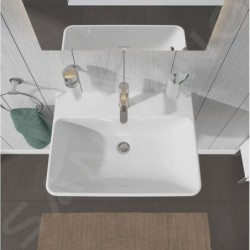 Duravit ME by Starck - Lavabo 650x490 mm, avec un trou pour robinet, blanc alpin 2335650000