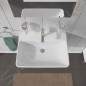 Duravit ME by Starck - Lavabo 650x490 mm, avec un trou pour robinet, blanc alpin 2335650000