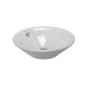 Duravit Starck 1 - Vasque sans trou avec trop-plein, diamètre 530 mm, blanc- vasque 0408530000 Duravit Starck 1 - Vasque sans trou avec trop-plein, diamètre 530 mm, blanc- vasque 0408530000
