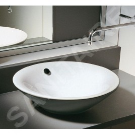 Duravit Starck 1 - Vasque sans trou avec trop-plein, diamètre 530 mm, blanc- vasque 0408530000