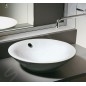 Duravit Starck 1 - Vasque sans trou avec trop-plein, diamètre 530 mm, blanc- vasque 0408530000 Duravit Starck 1 - Vasque sans trou avec trop-plein, diamètre 530 mm, blanc- vasque 0408530000