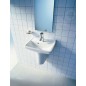Duravit Starck 3 - Lave-mains 450x320 mm, avec un trou pour robinetterie, avec WonderGliss, blanc 07504500001