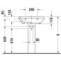 Duravit DuraStyle - Lavabo 600x440 mm, avec un trou pour robinetterie, avec WonderGliss, blanc 23196000001 Duravit DuraStyle - Lavabo 600x440 mm, avec un trou pour robinetterie, avec WonderGliss, blanc 23196000001