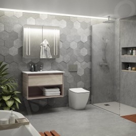 Ideal Standard Strada II - Meuble-lavabo 1040x460 mm, avec trou pour robinetterie, blanc T300401