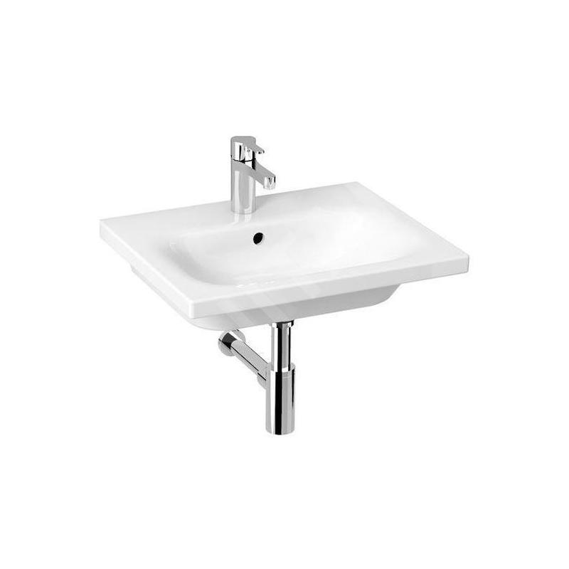 Jika Mio-N - lavabo, 550x450 mm, avec trop-plein, 1 trou pour robinetterie, Jika Perle, blanc H8127121001041 Jika Mio-N - lavabo, 550x450 mm, avec trop-plein, 1 trou pour robinetterie, Jika Perle, blanc H8127121001041