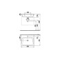 Jika Mio-N - lavabo, 550x450 mm, avec trop-plein, 1 trou pour robinetterie, Jika Perle, blanc H8127121001041 Jika Mio-N - lavabo, 550x450 mm, avec trop-plein, 1 trou pour robinetterie, Jika Perle, blanc H8127121001041