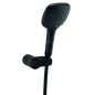 Novaservis Sets de douche - Colonne de douche avec pommeau de douche, support et flexible, noir mat MINI201,5