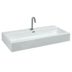 Laufen Living - Lavabo à poser 1000x460 mm, sans trou pour robinetterie, blanc H8184380001091