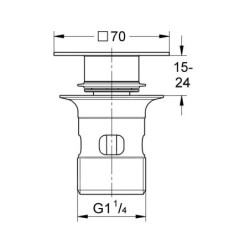 Grohe Pièces de rechange - Bonde de vidage, Warm Sunset 40565DC0