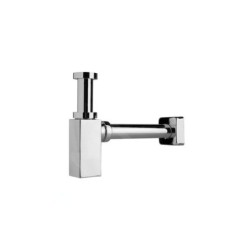 Jika Cubito - Siphon de lavabo, chrome/laiton H3747300040001