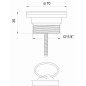 Novaservis Accessoires - Bouchon d'évier 5/4", plastique 439,P Novaservis Accessoires - Bouchon d'évier 5/4", plastique 439,P