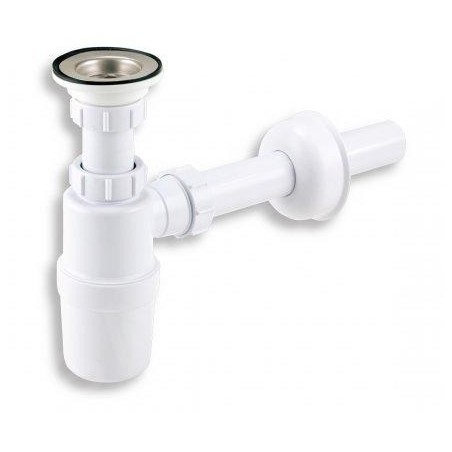 Novaservis Siphons - Siphon d'évier avec cuve en acier inoxydable 411,P