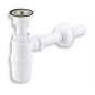 Novaservis Siphons - Siphon d'évier avec cuve en acier inoxydable 411,P