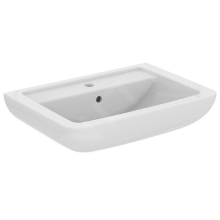 Ideal Standard Eurovit - Lavabo 650x460x190 mm, un trou pour mitigeur, blanc V302801