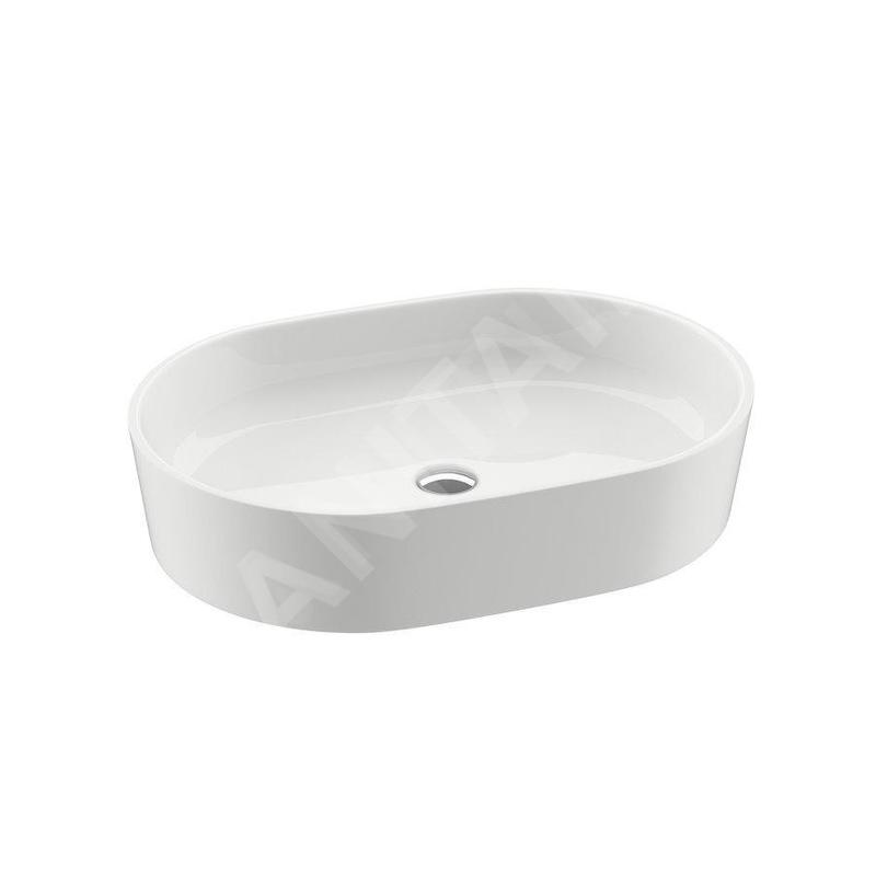 Ravak Moon - Lavabo à poser, 560x400 mm, blanc XJN01300002 Ravak Moon - Lavabo à poser, 560x400 mm, blanc XJN01300002