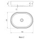 Ravak Moon - Lavabo à poser, 560x400 mm, blanc XJN01300002 Ravak Moon - Lavabo à poser, 560x400 mm, blanc XJN01300002