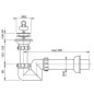 Alcadrain Siphons - Siphon de lavabo "S" diamètre 40 mm, grille en acier inoxydable DN63 A412-DN40 Alcadrain Siphons - Siphon de lavabo "S" diamètre 40 mm, grille en acier inoxydable DN63 A412-DN40