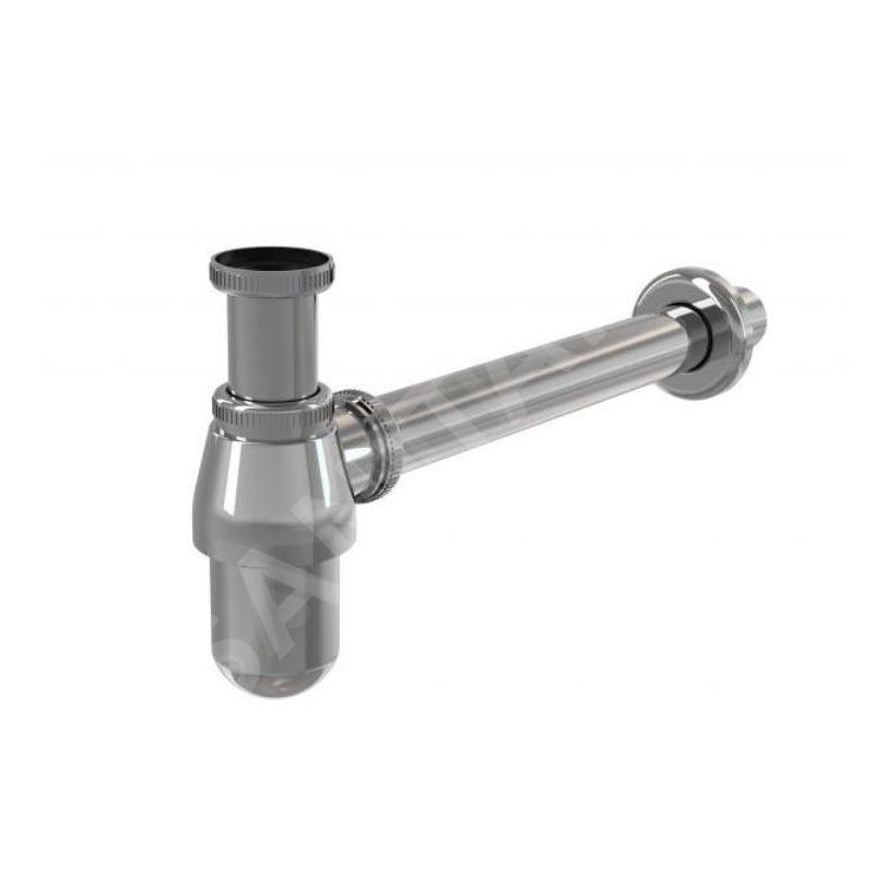 Alcadrain Siphons - Siphon de lavabo, diamètre 32 mm avec écrou de trop-plein, métal A431 Alcadrain Siphons - Siphon de lavabo, diamètre 32 mm avec écrou de trop-plein, métal A431