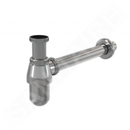 Alcadrain Siphons - Siphon de lavabo, diamètre 32 mm avec écrou de trop-plein, métal A431