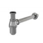 Alcadrain Siphons - Siphon de lavabo, diamètre 32 mm avec écrou de trop-plein, métal A431 Alcadrain Siphons - Siphon de lavabo, diamètre 32 mm avec écrou de trop-plein, métal A431