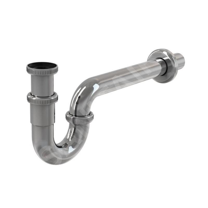 Alcadrain Siphons - Siphon de lavabo, diamètre 32 mm avec écrou de trop-plein, métal A432 Alcadrain Siphons - Siphon de lavabo, diamètre 32 mm avec écrou de trop-plein, métal A432