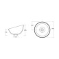 Sapho Lavabos - Lavabo Dome Obliquo 445x445 mm, blanc WH031 Sapho Lavabos - Lavabo Dome Obliquo 445x445 mm, blanc WH031