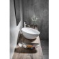 Sapho Lavabos - Lavabo Dome Obliquo 445x445 mm, blanc WH031 Sapho Lavabos - Lavabo Dome Obliquo 445x445 mm, blanc WH031