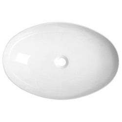 Sapho Lavabos - Lavabo Pera 625x420 mm, sans trou pour robinet, sans trop-plein, blanc AR457