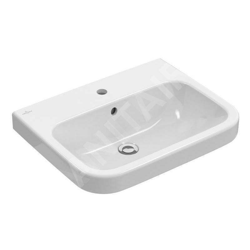 Villeroy & Boch Architectura - Meuble lavabo 550x470 mm, avec trop-plein, trou de robinetterie, blanc alpin 41885G01