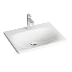 Ravak Balance - Lavabo 800x465 mm, avec 1 trou pour robinet, blanc XJX01280000