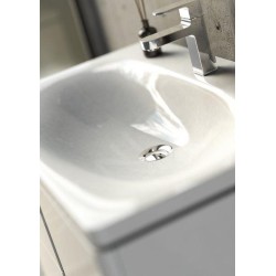 Ravak Balance - Lavabo 800x465 mm, avec 1 trou pour robinet, blanc XJX01280000