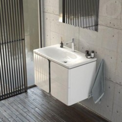 Ravak Balance - Lavabo 800x465 mm, avec 1 trou pour robinet, blanc XJX01280000