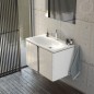 Ravak Balance - Lavabo 800x465 mm, avec 1 trou pour robinet, blanc XJX01280000