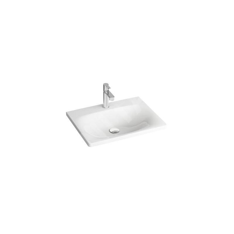 Ravak Balance - Lavabo 500x465 mm, avec 1 trou pour robinetterie, blanc XJX01250000 Ravak Balance - Lavabo 500x465 mm, avec 1 trou pour robinetterie, blanc XJX01250000