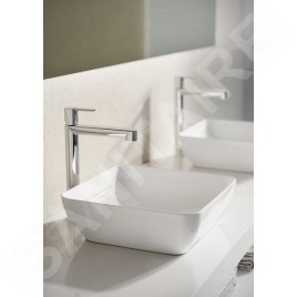 Ravak UNI - Lavabo à poser Uni 380 S Slim, 380x380 mm, blanc XJX01138001