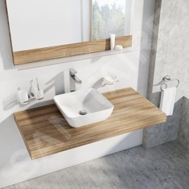 Ravak UNI - Lavabo à poser Uni 380 S Slim, 380x380 mm, blanc XJX01138001