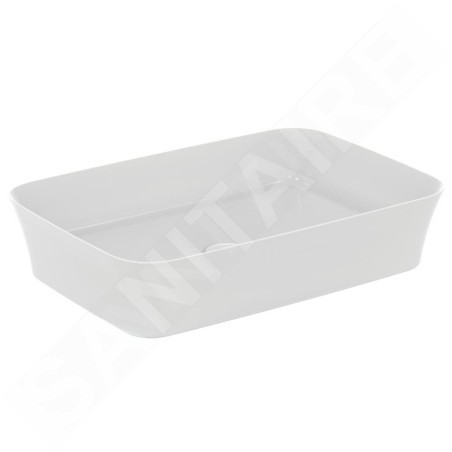 Ideal Standard Ipalyss - Lavabo à poser, 550x380 mm, sans trop-plein, blanc mat E2076V1