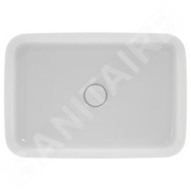 Ideal Standard Ipalyss - Lavabo à poser, 550x380 mm, sans trop-plein, blanc mat E2076V1