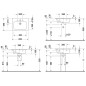 Duravit ME by Starck - Meuble-lavabo 630x490 mm, blanc mat 2336633260 Duravit ME by Starck - Meuble-lavabo 630x490 mm, blanc mat 2336633260