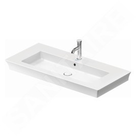 Duravit White Tulip - Lavabo de meuble 1050x490 mm, avec 1 trou pour robinetterie, blanc 2363100000