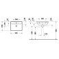 Duravit D-Neo - Lavabo 550x440 mm, 1 trou pour robinetterie, blanc 2366550000 Duravit D-Neo - Lavabo 550x440 mm, 1 trou pour robinetterie, blanc 2366550000