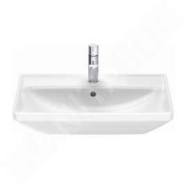 Duravit D-Neo - Lavabo 650x440 mm, 1 trou pour robinetterie, blanc 2366650000