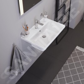 Duravit D-Neo - Lavabo 650x440 mm, 1 trou pour robinetterie, blanc 2366650000