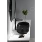 Sapho Infinity - Lavabo à poser, 550x360 mm, sans trop-plein, noir mat 10NF65055-2N Sapho Infinity - Lavabo à poser, 550x360 mm, sans trop-plein, noir mat 10NF65055-2N