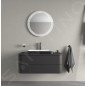 Duravit Happy D.2 Plus - Vasque à poser, 600x400 mm, sans trop-plein, WonderGliss, blanc / anthracite mat 23596061001 Duravit Happy D.2 Plus - Vasque à poser, 600x400 mm, sans trop-plein, WonderGliss, blanc / anthracite mat 23596061001