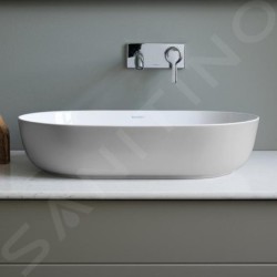 Duravit Luv - Vasque, 800x400 mm, sans trop-plein, blanc / gris satin mat 0379802300